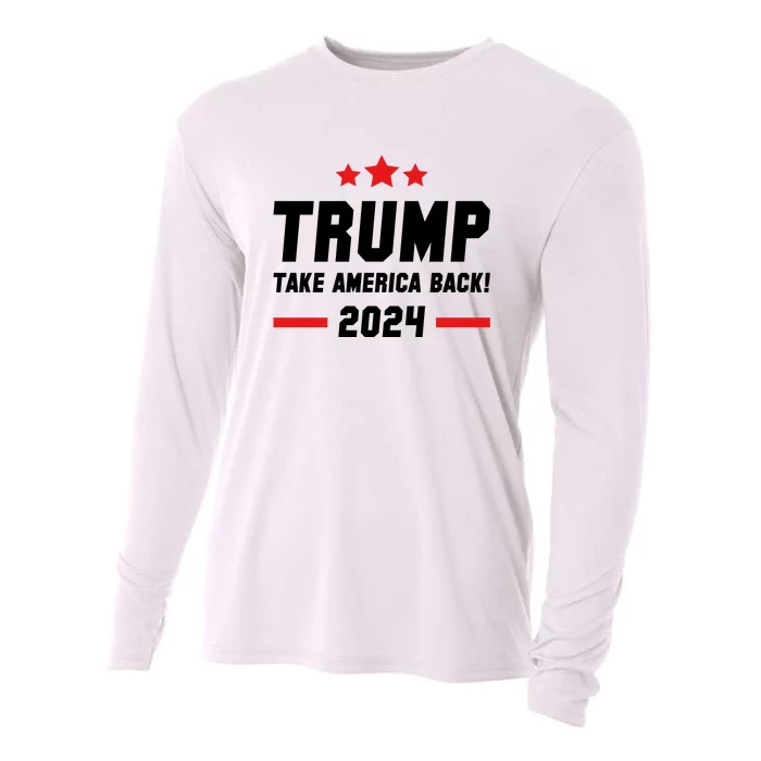 Trump 2024 Take America Back Cooling Performance Long Sleeve Crew