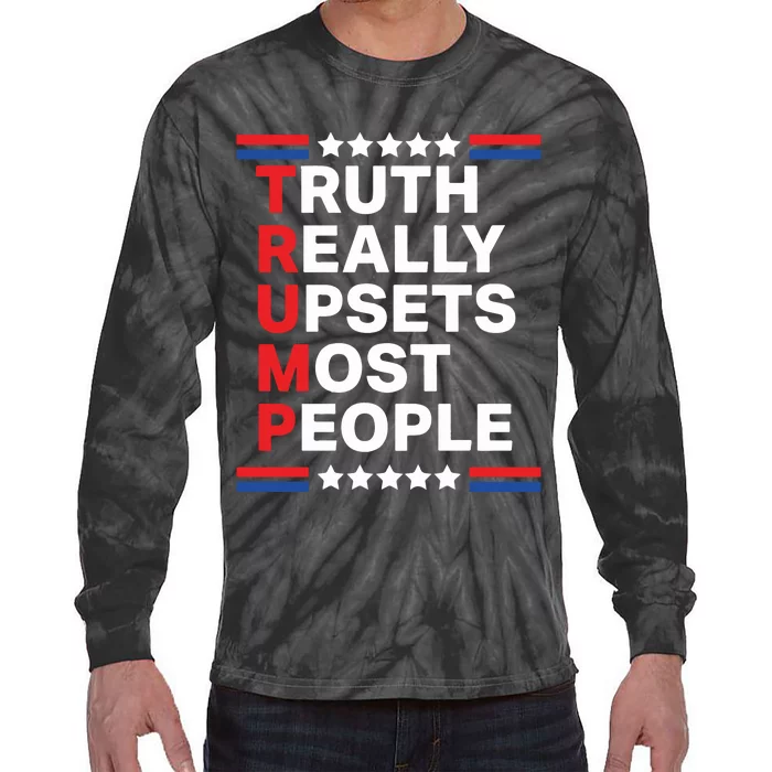 Trump 2024 Take America Back Tie-Dye Long Sleeve Shirt