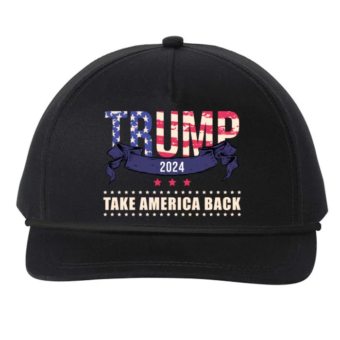 Trump 2024 Take America Back Election Snapback Five-Panel Rope Hat