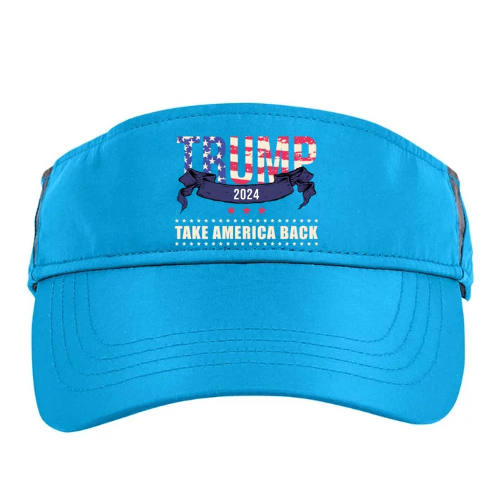 Trump 2024 Take America Back Election Adult Drive Performance Visor