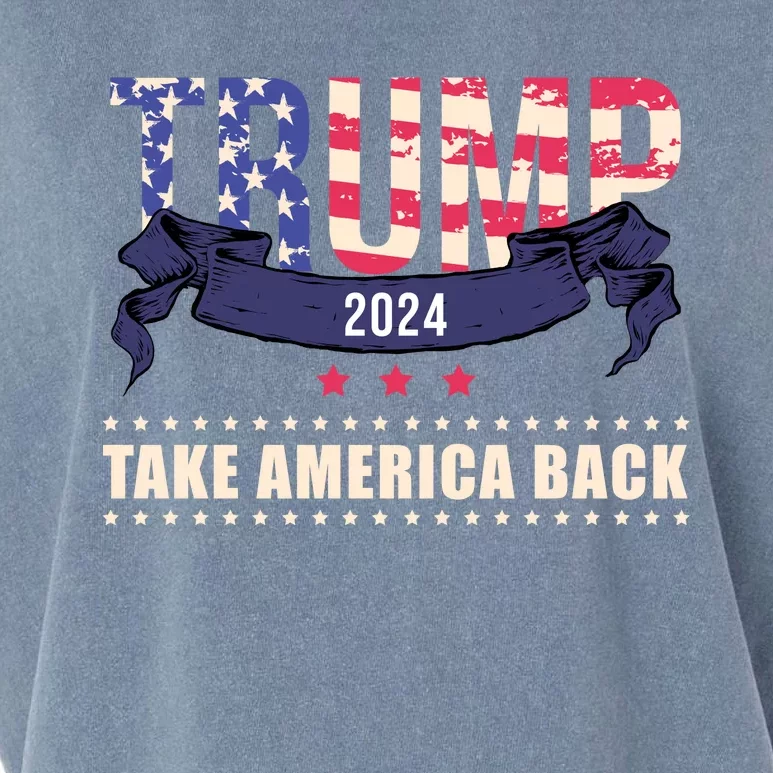 Trump 2024 Take America Back Election Garment-Dyed Women's Muscle Tee