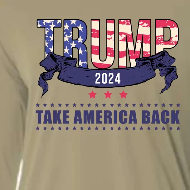 Trump 2024 Take America Back Election Cooling Performance Long Sleeve Crew