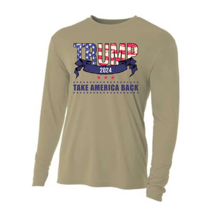 Trump 2024 Take America Back Election Cooling Performance Long Sleeve Crew