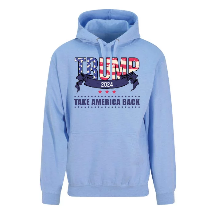 Trump 2024 Take America Back Election Unisex Surf Hoodie