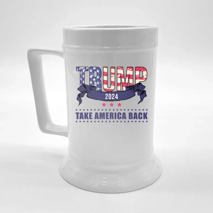 Trump 2024 Take America Back Election Front & Back Beer Stein