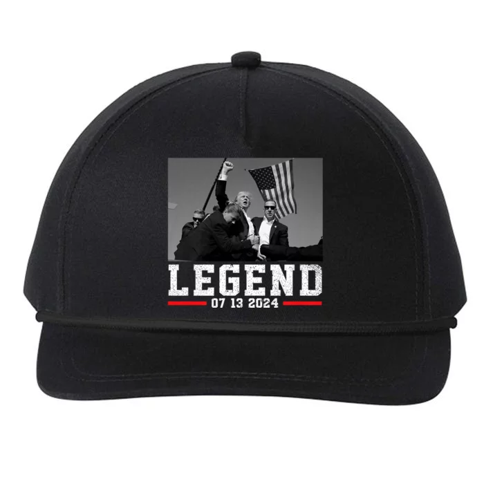 Trump 2024 Trump Shooting President Legend Snapback Five-Panel Rope Hat