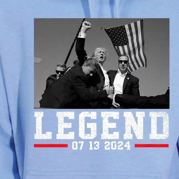 Trump 2024 Trump Shooting President Legend Unisex Surf Hoodie