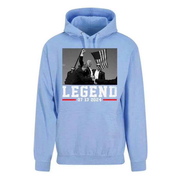 Trump 2024 Trump Shooting President Legend Unisex Surf Hoodie