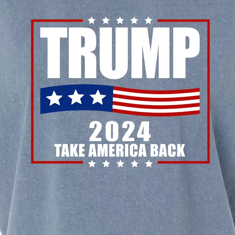 Trump 2024 Take America Back Garment-Dyed Women's Muscle Tee