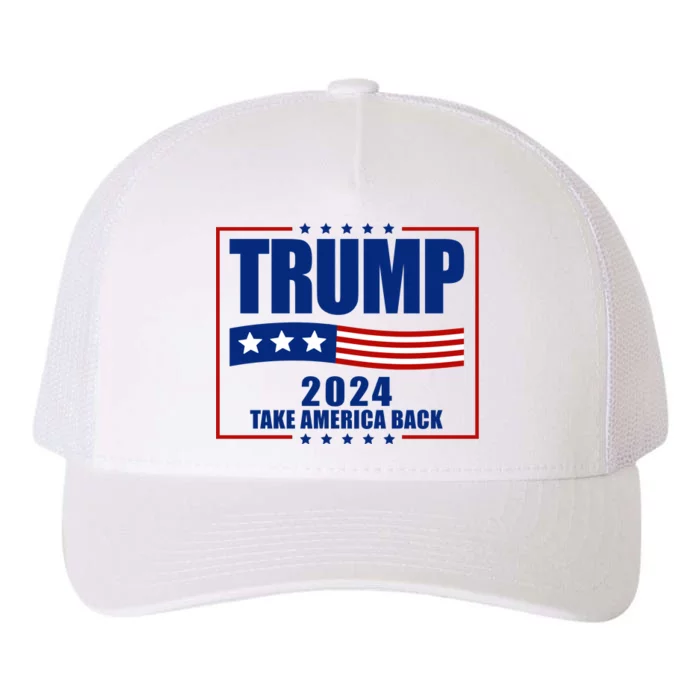 Trump 2024 Take America Back Yupoong Adult 5-Panel Trucker Hat