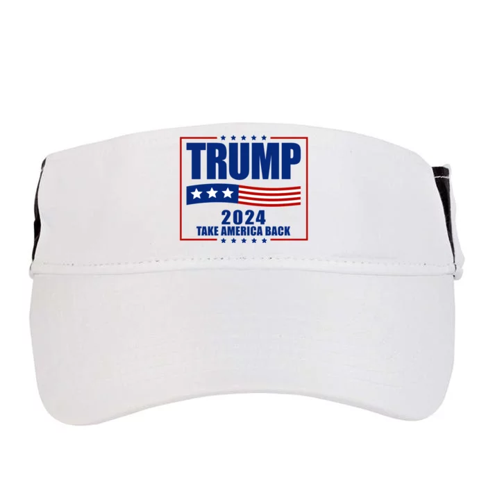 Trump 2024 Take America Back Adult Drive Performance Visor