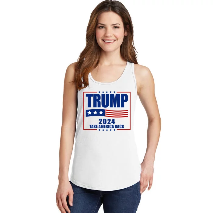 Trump 2024 Take America Back Ladies Essential Tank