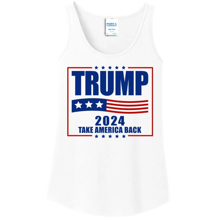 Trump 2024 Take America Back Ladies Essential Tank