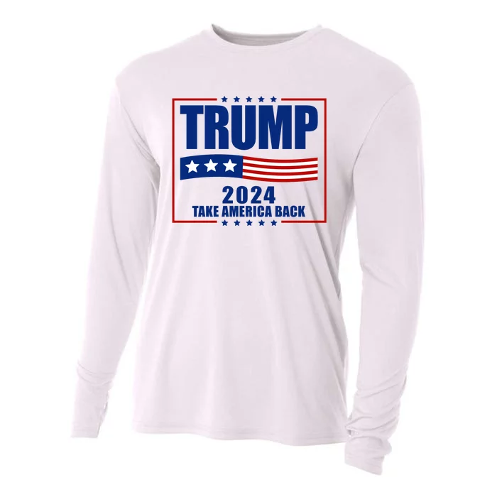 Trump 2024 Take America Back Cooling Performance Long Sleeve Crew