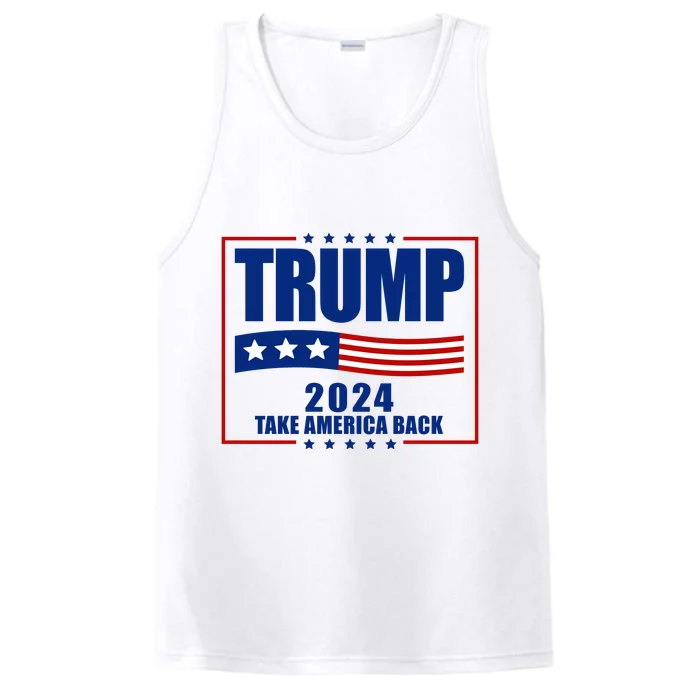 Trump 2024 Take America Back Performance Tank