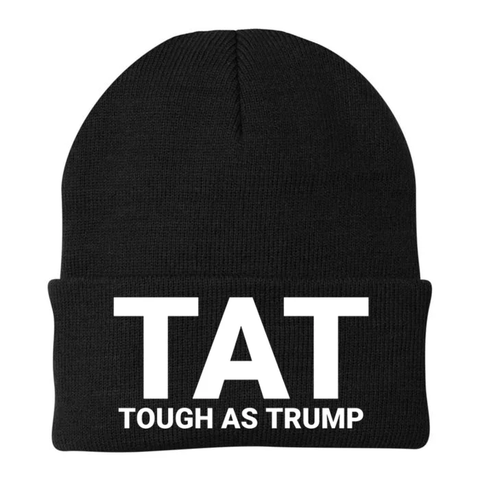 Trump 2024 Tough As Trump Tat Pa Rally 2024 Save Our Republic Usa Flag Knit Cap Winter Beanie