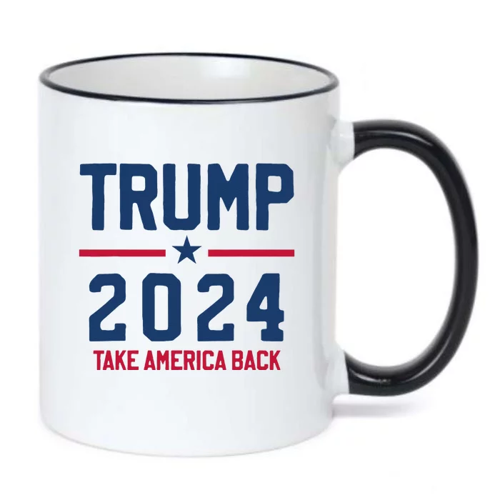 Trump 2024 Take America Back Conservative Republican Black Color Changing Mug