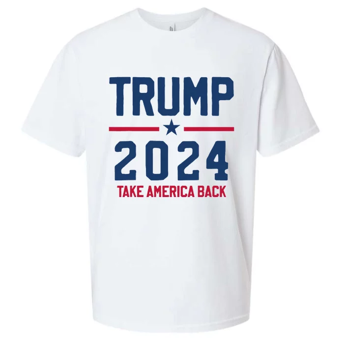 Trump 2024 Take America Back Conservative Republican Sueded Cloud Jersey T-Shirt