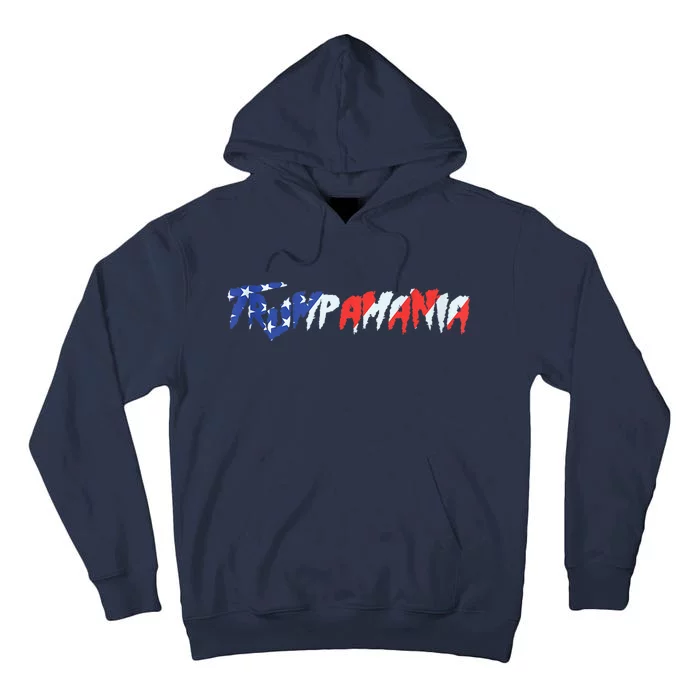 Trump 2024 Trumpamania Funny Trump Wrestling Meme Fake News Trumpamania Tall Hoodie