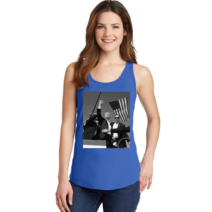 Trump 2024 This Is The Most Badass Picture In History Ladies Essential Tank