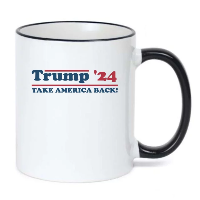 Trump 2024 Take America Back Black Color Changing Mug