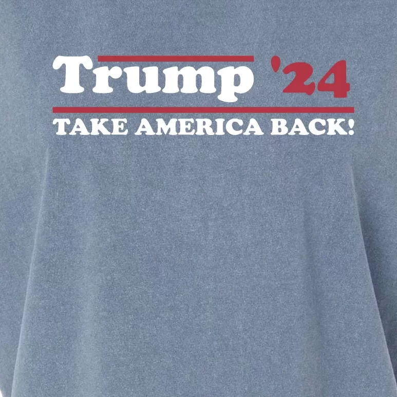 Trump 2024 Take America Back Garment-Dyed Women's Muscle Tee