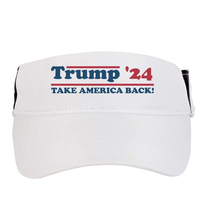 Trump 2024 Take America Back Adult Drive Performance Visor