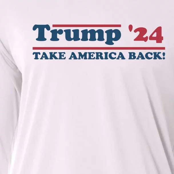 Trump 2024 Take America Back Cooling Performance Long Sleeve Crew