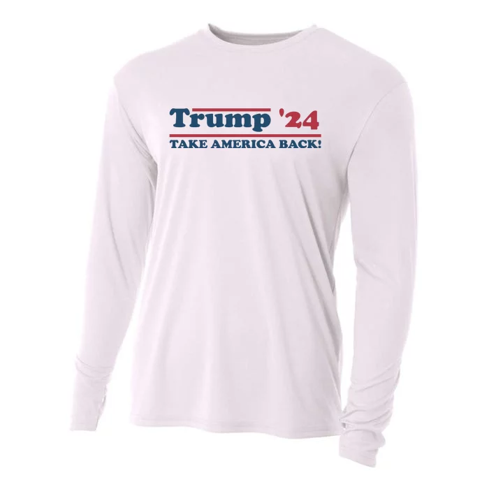 Trump 2024 Take America Back Cooling Performance Long Sleeve Crew