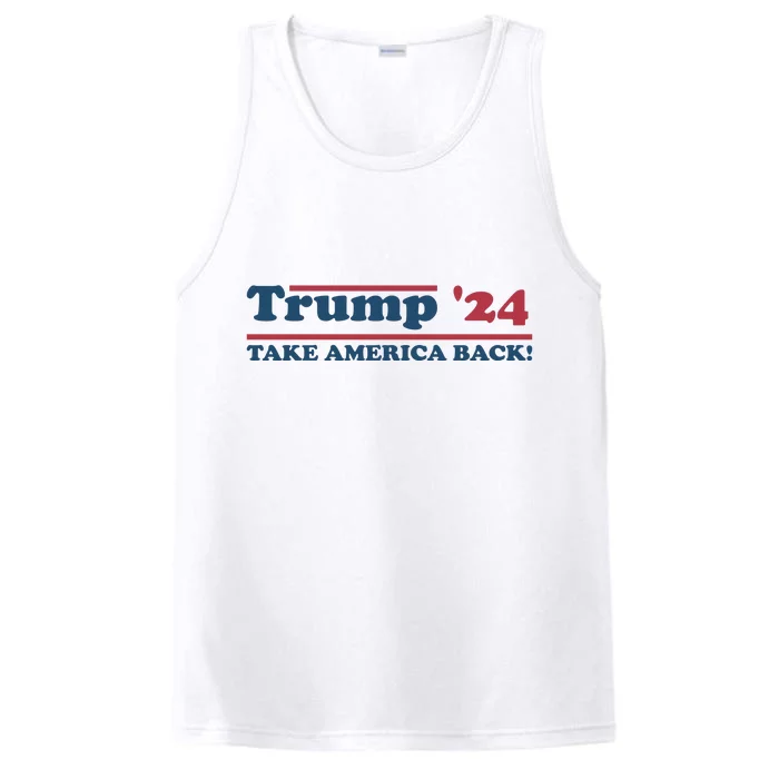 Trump 2024 Take America Back Performance Tank