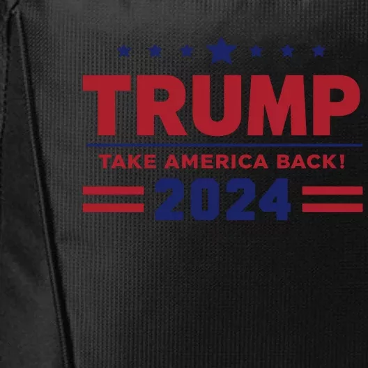 Trump 2024 Take America Back City Backpack