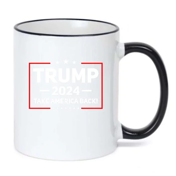 Trump 2024 Take America Back Black Color Changing Mug