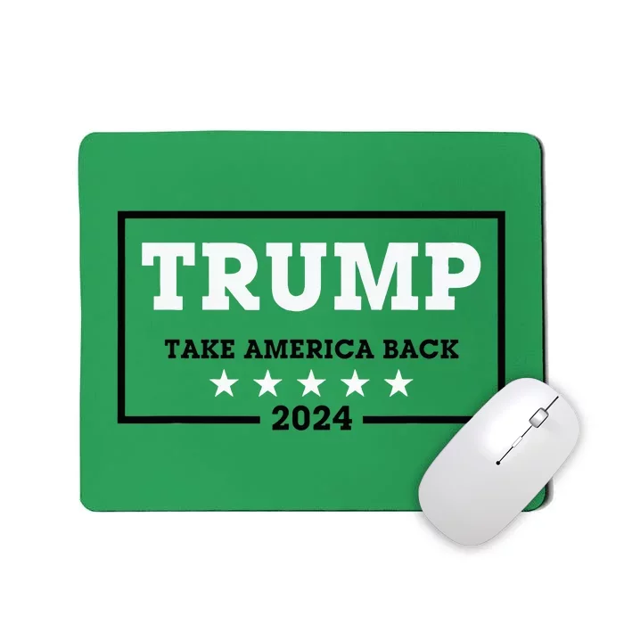 Trump 2024 Take America Back Election Red Mousepad