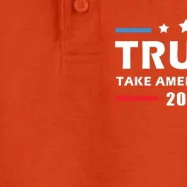 Trump 2024 Take America Back Election Patriotic Second Term Dry Zone Grid Performance Polo