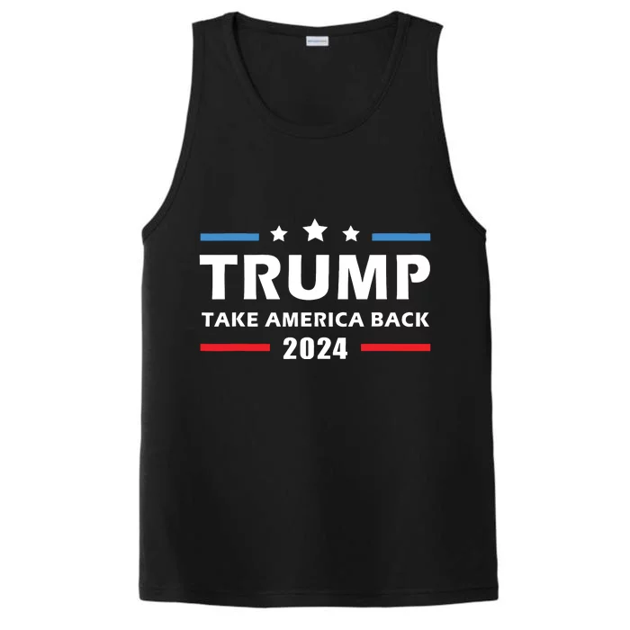 Trump 2024 Take America Back Election Patriotic Second Term Performance Tank