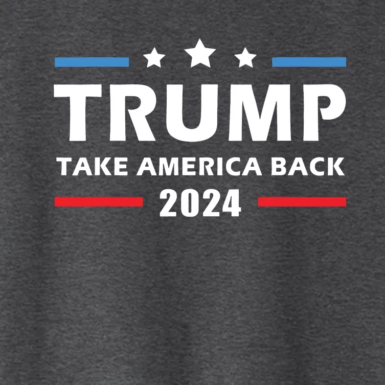 Trump 2024 Take America Back Election Patriotic Second Term Women's Crop Top Tee