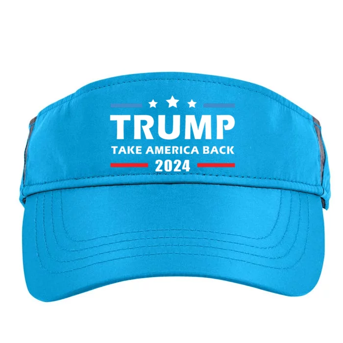 Trump 2024 Take America Back Election Patriotic Second Term Adult Drive Performance Visor