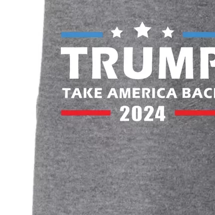 Trump 2024 Take America Back Election Patriotic Second Term Doggie 3-End Fleece Hoodie