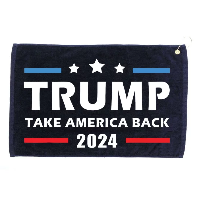 Trump 2024 Take America Back Election Patriotic Second Term Grommeted Golf Towel