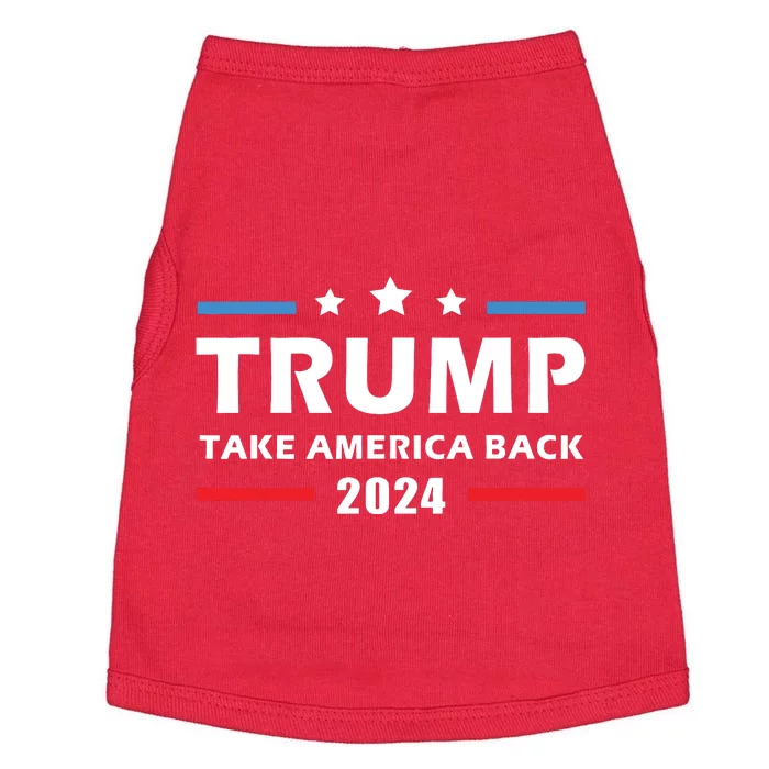 Trump 2024 Take America Back Election Patriotic Second Term Doggie Tank