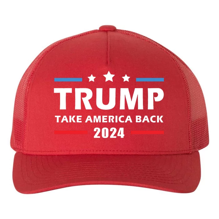 Trump 2024 Take America Back Election Patriotic Second Term Yupoong Adult 5-Panel Trucker Hat