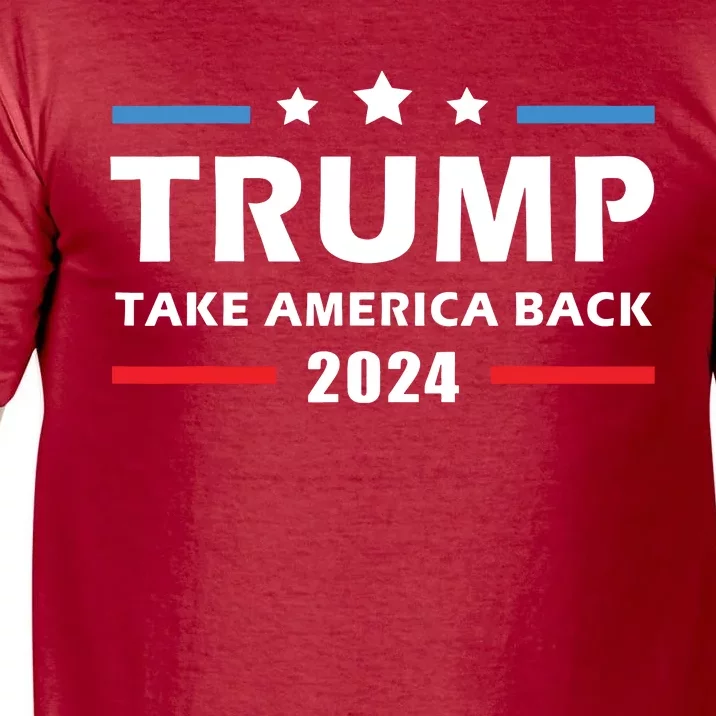 Trump 2024 Take America Back Election Patriotic Second Term Comfort Colors T-Shirt