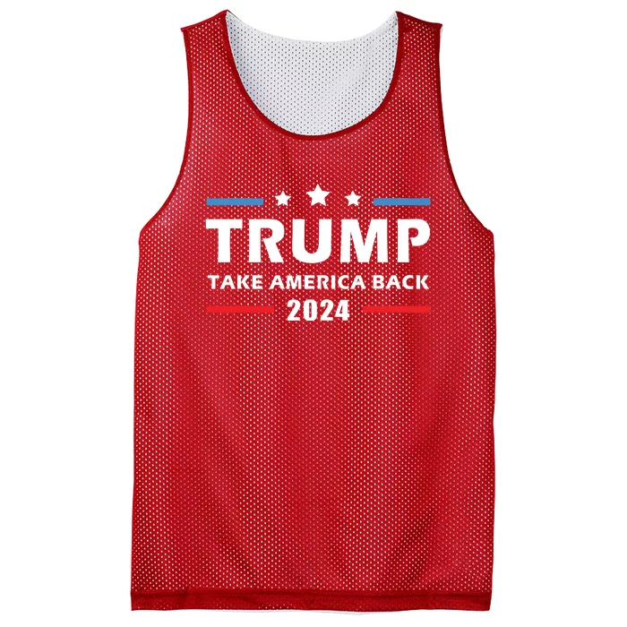 Trump 2024 Take America Back Election Patriotic Second Term Mesh Reversible Basketball Jersey Tank