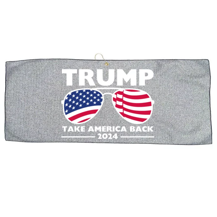 Trump 2024 Take America Back USA United States Large Microfiber Waffle Golf Towel