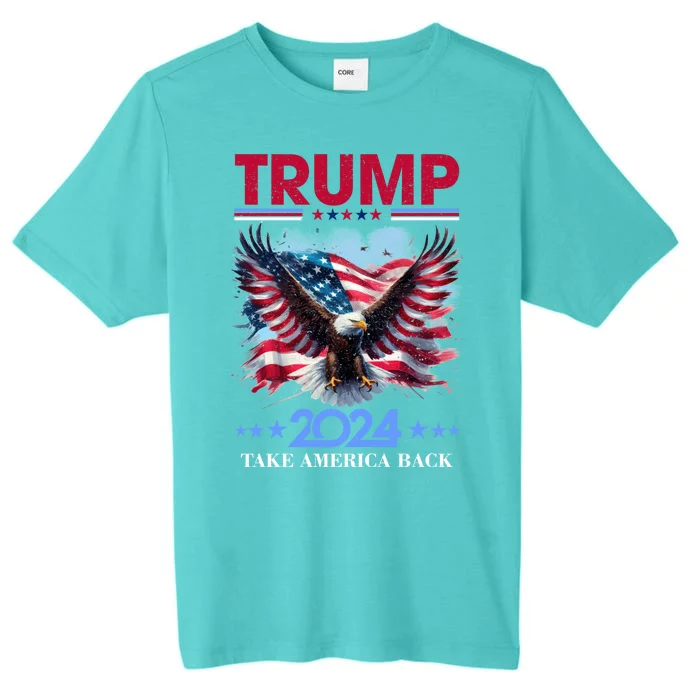 Trump 2024 Take America Back Cool Eagle ChromaSoft Performance T-Shirt