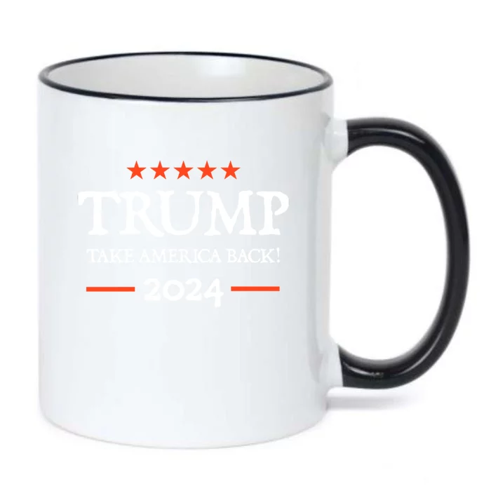 Trump 2024 Take America Back Black Color Changing Mug