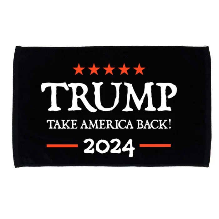 Trump 2024 Take America Back Microfiber Hand Towel