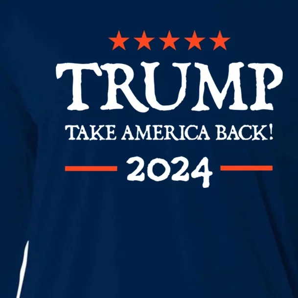 Trump 2024 Take America Back Cooling Performance Long Sleeve Crew