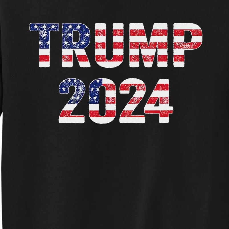 Trump 2024 Take America Back American Flag Sweatshirt