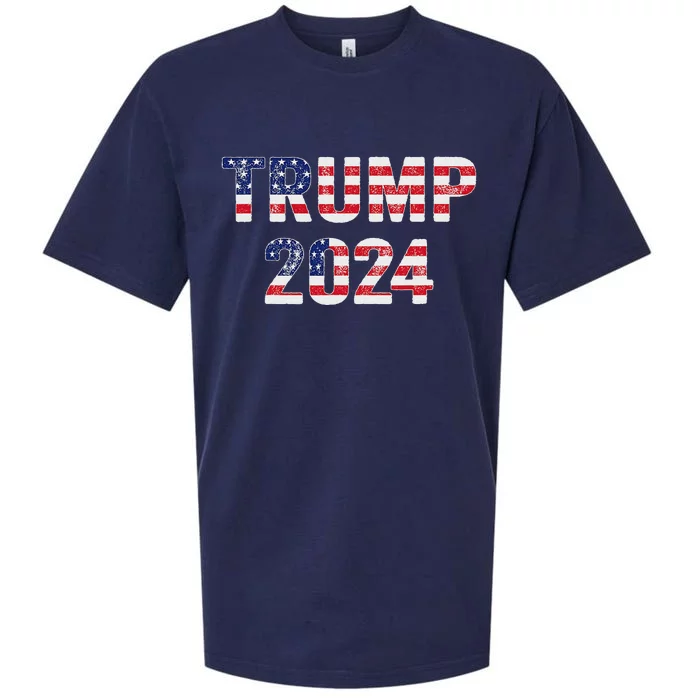 Trump 2024 Take America Back American Flag Sueded Cloud Jersey T-Shirt